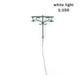 thumbnail image 3 of Model Layout Lights Double-Heads Outdoor Garden Lamps Scale Mini Miniature Lamppost Yards Table Train Street Decorations Green（1:150）（White）, 3 of 9