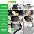 thumbnail image 3 of NutriChef 17-Piece Stackable Cookware Set \u2013 Nonstick Pots & Pans, Induction Safe, Space-Saving Design with Foldable Knobs, Steamer Basket & Nylon Cooking Tools, 3 of 6