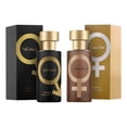 thumbnail image 1 of Pheromone cologne for men Perfume para hombres Colonia de feromonas doradas para hombres Atraer a las mujeres 50ML 2 piezas, 1 of 2