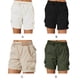 thumbnail image 5 of Jumpingount Pantalones cargo Pantalones cortos con bolsillos Cintura suelta Pantalones de verano Ropa de calle elástica Pantalones de playa de Type2 NO2, 5 of 6
