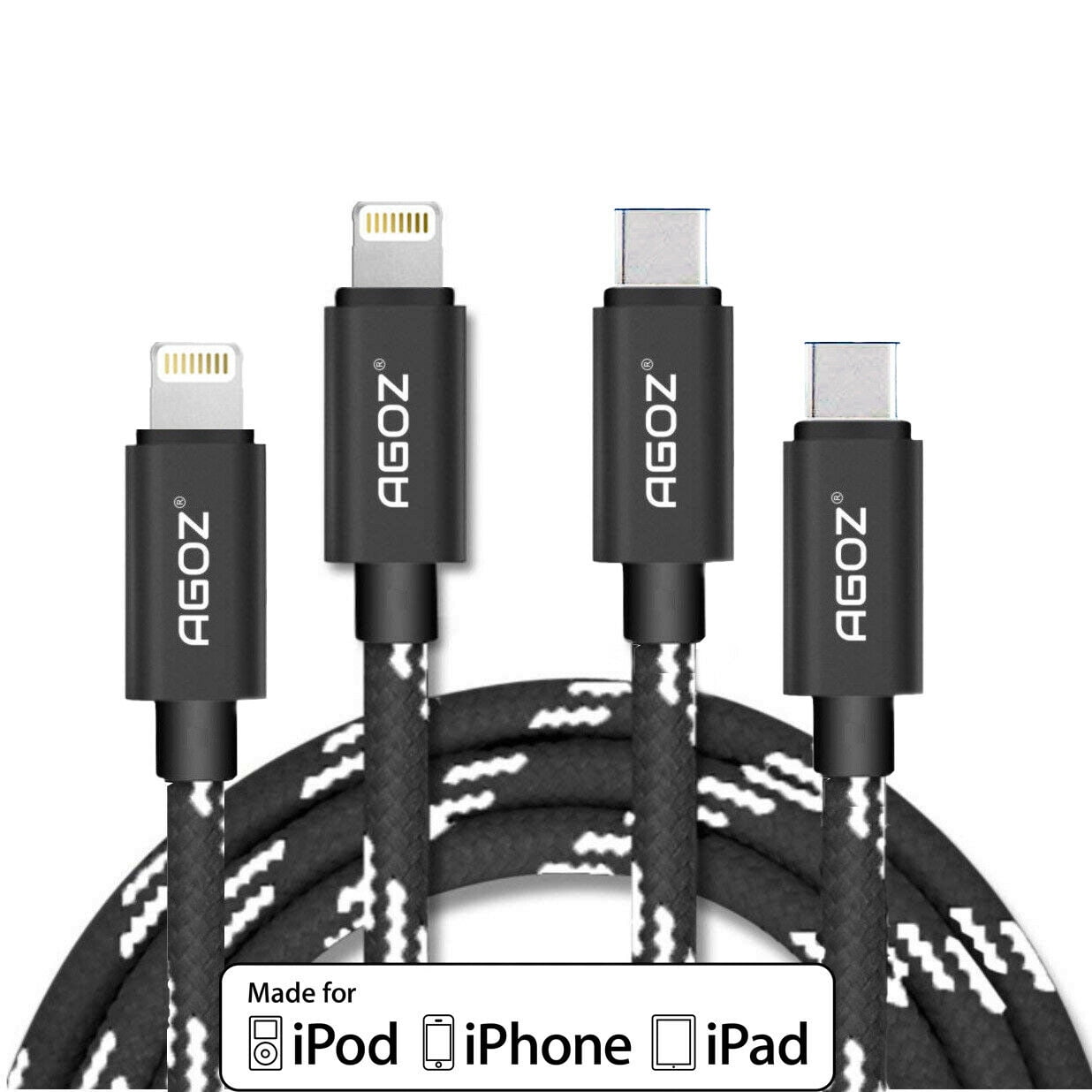 2Pack Long Lightning Cable 10 Foot Apple MFi Certified iPhone Charger Cable 10ft High Fast/Data Sync 10 Feet Apple Charging Cable Cord for Apple iPhone 13/12/11 Pro/11/XS MAX/XR/8/7/6s/6/Plus/5,iPad 