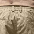 thumbnail image 7 of Oplxuo Mens Cotton Cargo Shorts Outdoor Loose Breathable Hiking Travel Athletic Short Elastic Waist Drawstring Casual Short, 7 of 7