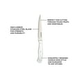 thumbnail image 3 of Sabatier Triple Riveted Serrated Utility Knife, 5-Inch, Razor-Sharp Kitchen Knife to Cut Fruit, Vegetables and more, High-Carbon Stainless Steel, White, 3 of 5
