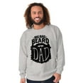 thumbnail image 3 of Big Bad Beard Dad Fathers Day Gift Men's Big & Tall Crewneck Sweatshirt Brisco Brands 4X, 3 of 5