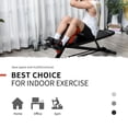 thumbnail image 4 of Adjustable Weight Bench - Roman Chair, Multi-Function Exercise Bench for Home Gym - Black & Red Steel Frame, Incline/Decline, Strength Training & Core Workouts - 25.3" x 57.5", 4 of 7