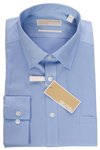 michael kors blue dress shirt