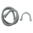 thumbnail image 1 of 2X 1.5M 5Ft 59 Inch Machine Dishwasher Drain Hose Extension Washing Pipe with Bracket Set, 1 of 7