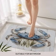 thumbnail image 3 of Blue Crab Coastal Door Mat&nbsp;Indoor Outdoor Entrance, Non Slip Rug for Kitchen Bathroom Entryway Rug, Vintage Beach Nautical Coral Sea Washable Doormat Floor Mat for Office Home Decor 24x36 Inch, 3 of 8
