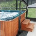 thumbnail image 2 of 600LBS Capacity Hot Tub Handrail 57"H Safety Handrail Pivots 360 Rotatable Adjustable Height Spa Hot Tub Handrail Slide-Under Base, 2 of 8