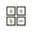 Black Framed Version, variant on Gallery Pops Nickelodeon SpongeBob SquarePants - Friends Wall Art Bundle (4-Pack), Black Framed Version, 12" x 12"