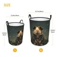 thumbnail image 3 of Picia Lotus Leaf Starry Sky Guinea Pig Large Laundry Basket, Waterproof, Freestanding Laundry Hamper, Collapsible Tall Clothes Hamper with Extended Handles-Small, 3 of 8