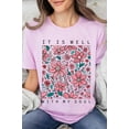 thumbnail image 3 of It Is Well With My Soul Flower Graphic Tee, 3 of 10