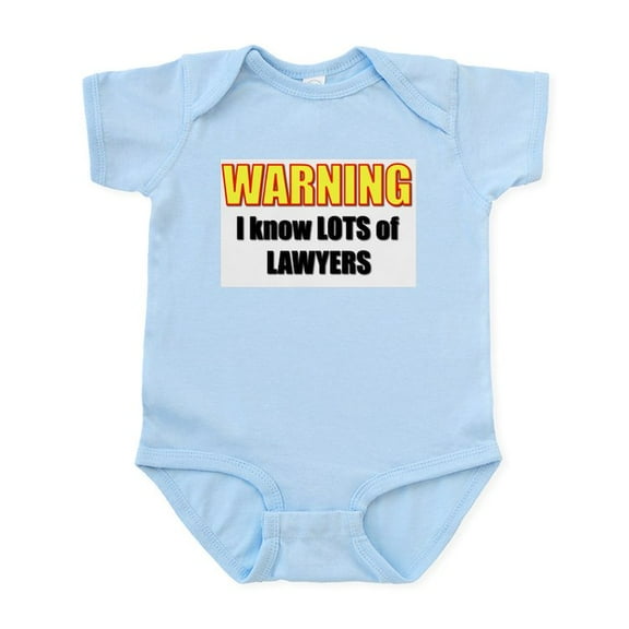 CafePress - I Know Lawyers Infant Creeper - Baby Light Bodysuit, Size Newborn - 24 Months