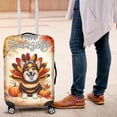 thumbnail image 4 of Happy Thanksgiving Corgi Turkey Costume Pumpkins Autumn Leaves Travel Luggage Cover Welsh Corgi Dog Lover Gifts Idea Suitcase Dust Protective Decor - 13014, 4 of 5