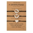 thumbnail image 1 of 1 Set Mother Kids Bracelet Heart Matching Bangle Braided Woven String Bracelet, 1 of 8