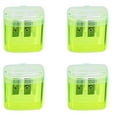 thumbnail image 1 of Compact Double Hole Handheld Pencil Sharpeners for Children Students and Families - for Home School and Craft Use 4PCS, 1 of 6