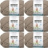Spinrite Bernat Baby Blanket Big Ball Yarn - Baby Sand, 1 Pack of 6 Piece