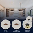 thumbnail image 4 of LUXRITE 4" LED Trimless Spotlight with Brass Trim 25W, 2000LM 5CCT, 38, Dimmable Push-n-Lock CRI90 IC Rated ETL 4 Pack, 4 of 7