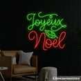 thumbnail image 2 of Glowneon Joyeux Noel Neon Sign, Merry Christmas LED Sign, Merry Christmas Neon Light, 2 of 5