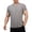 Gray, variant on Mens V-Neck Textured Modern Slim Fit Notch T-Shirt Short Sleeve Tee for Contemporary Breathable Casual Fashion Top
