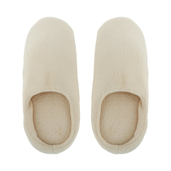 Unique Bargains 1 Pair Disposable Slippers Foldable Boat Shoe Khaki Color Hotel Slippers for Family Khaki