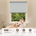 thumbnail image 6 of Allesin zen Blackout Roller Shades for Windows (Light Gray,22"W x 72"H), 6 of 9