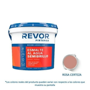 Revor - Esmalte Al Agua Semibrillo Pintamax 1 Gl (3.78Lt) Rosa Certeza