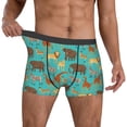 thumbnail image 2 of Kdxio Men's Boxer Briefs with Cute Animals Print - Comfortable and Breathable Underwear for Everyday Wear, 2 of 7