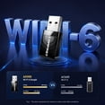 thumbnail image 6 of Atzeste AC1300 USB WiFi Adapter, 2.4G/5G Dual Band Wireless Network Adapter for PC Desktop, MU-MIMO WiFi Dongle, USB 3.0, Supports Windows 11, 10, 8.1, 8, 7, XP/Mac OS X 10.9-10.15, 6 of 6