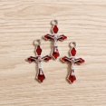 thumbnail image 5 of 20x aleación Jesús Cruz-encanto colorido crucifijo encanto Diy collar gargantilla, 5 of 5