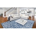 thumbnail image 2 of Linon Motif Printed Faux Rabbit Blue 8' X 10' Rectangle Area Rug RUGPR0381, 2 of 6