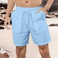 thumbnail image 2 of Gibobby Men's Swim Trunks Gradient Color Quick Dry Beach Shorts with Pockets and Mesh Lining[Blue,3XL], 2 of 9