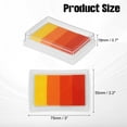thumbnail image 2 of Craft Ink Pad for Rubber Stamp, Washable Stamp Pad Card Making Stamping Scrapbook Fingerprint Footprint Handprint Orange, 2 of 2