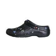 Anywear Injected Medical Clog for Women with Backstrap ZONE, 6, Peace Black