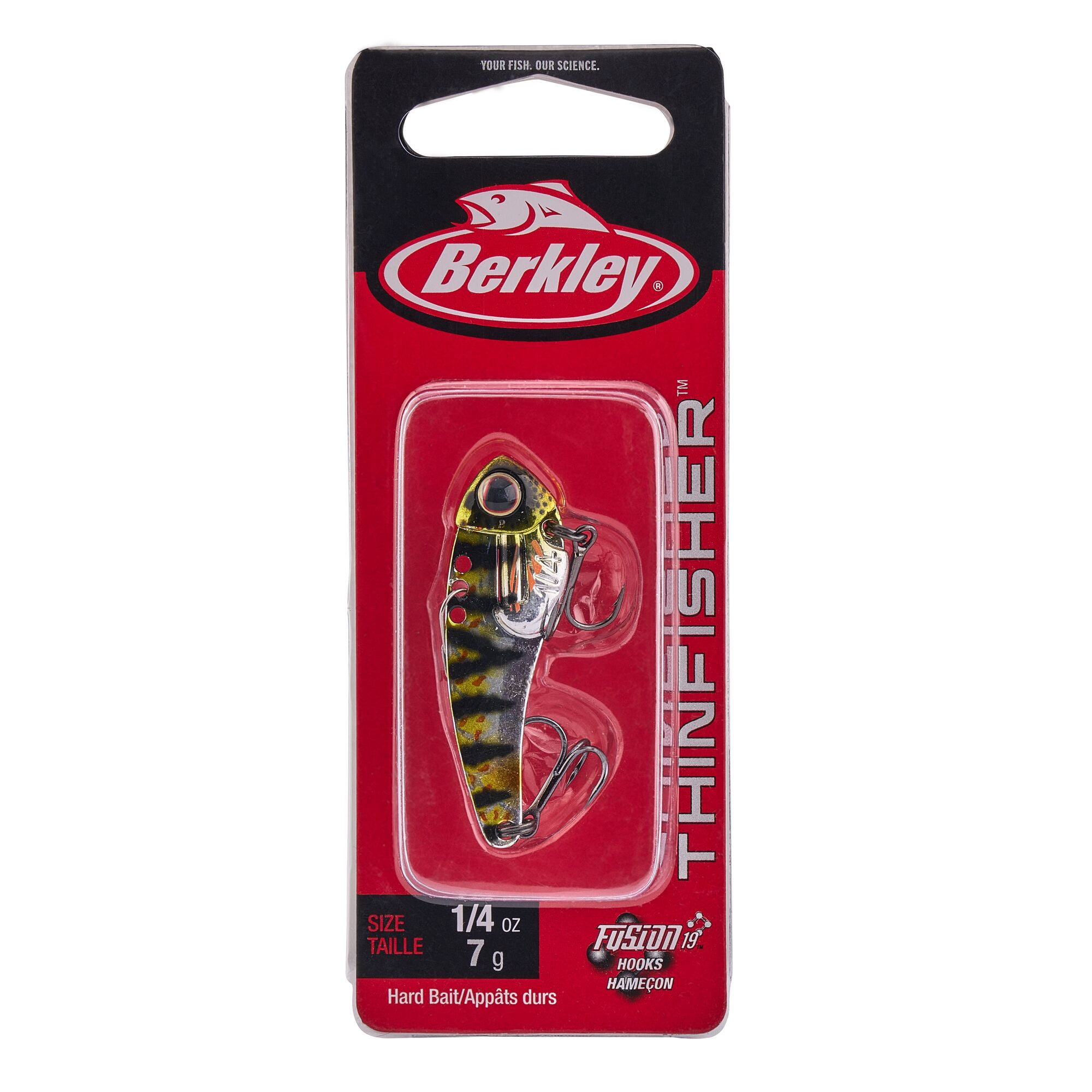 Berkley ThinFisher™, 1.75 in, Blade Baits, Chrome Perch (1 Count)