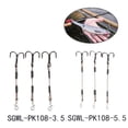 thumbnail image 4 of 3pcs Pike Perch Bass Predator Lure Fishing Stingers Treble Hooks Stainless Steel, 4 of 4