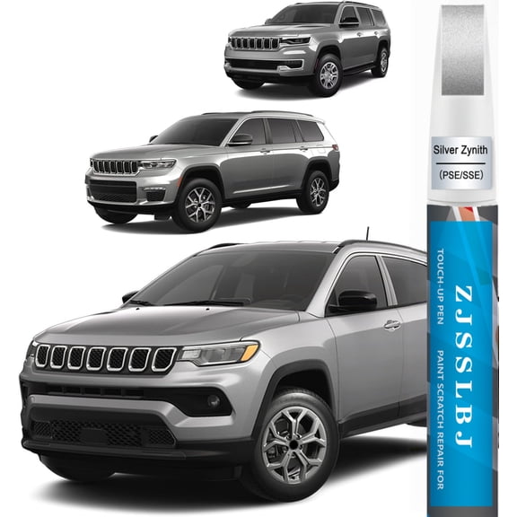 Silver Zynith PSE/SSE Touch up Paint for Jeep-Exact Match Scratch Repair Kit 2-In-1 Premium Car Paint Pen for Chips & Nicks