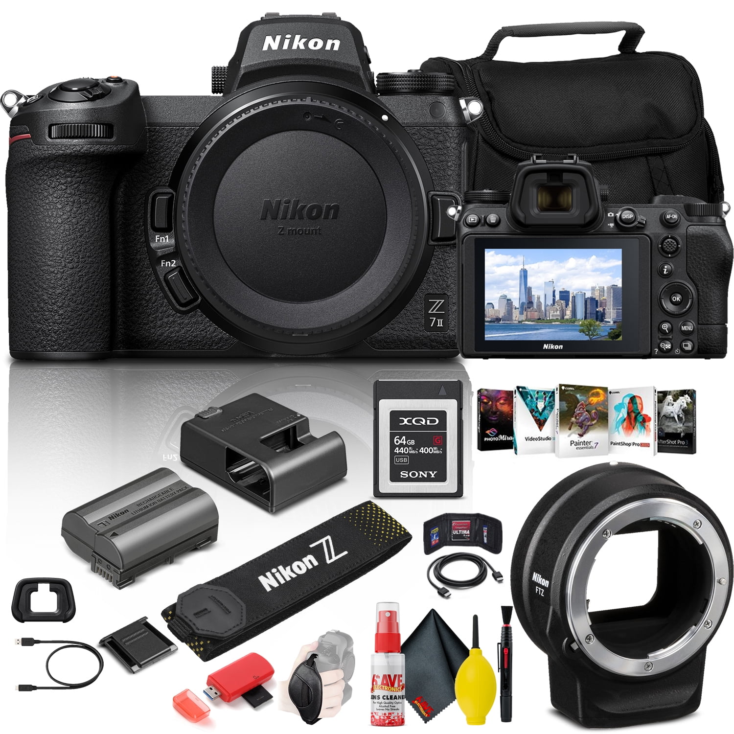 Nikon Z 7II Mirrorless Digital Camera 45.7MP (Body Only) (1653) + FTZ