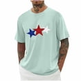 thumbnail image 3 of DODADAWANJ Big and Tall Mens 4th of July Tshirts Funny Red White and Blue Graphic Tees Independence Day Short Sleeve Crew Neck T Shirts S, 3 of 6