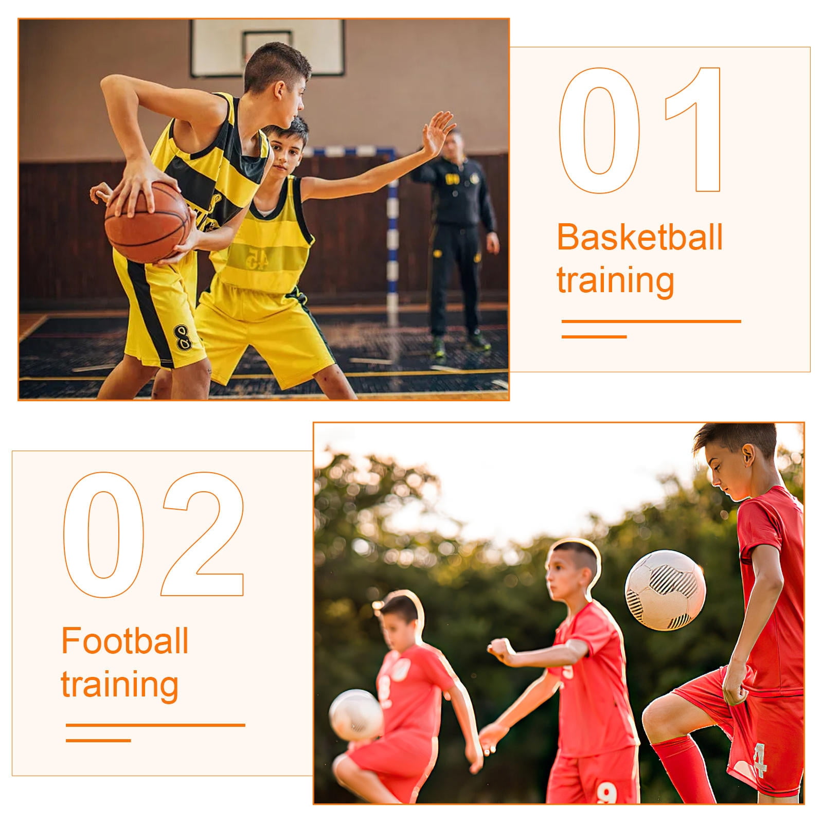 FUTUREORYY 1Set Basketball Training for Athletes and Skill Improvement 8.5x8.5x2.2in