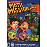 Scholastic 216061 Math Missions - L'incroyable aventure en arcade - Gradues 3-5 avec jeu de cartes Math