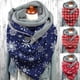 thumbnail image 4 of Bufanda De Navidad Cosy Warm Bufanda De Navidad Copos De Nieve Impreso Bufanda Botón Bufanda Otoño Invierno Bufanda Navidad Año Nuevo Regalo Guardurnaity AP007677-01, 4 of 6