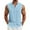 Blue, variant on Yuncity Polo T Shirts For Men Sleeveless Shirts Dailywear Sports Casual Tee Shirts Mens L