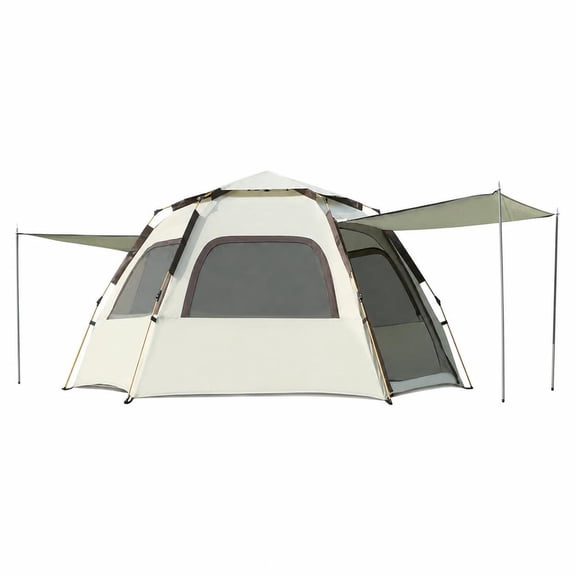KFeng Inflatable Camping Tent for 4-8 People,Portable Family Tent with Instant Setup&Sun Protection