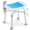Blue, variant on Naipo Shower Stool Height Adjustable Round Bathing Chair Seat for Compact Tubs Safety for Adults, the Elderly, Pregnant Women, White
