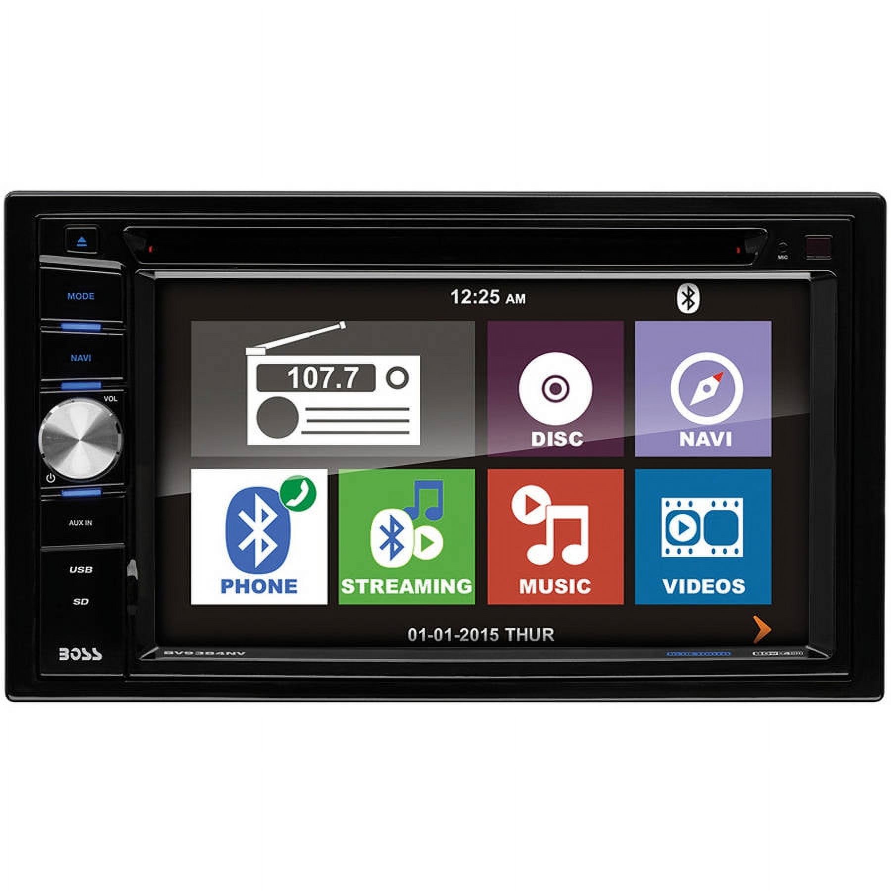 BOSS Audio Systems BV9384NV GPS Car Audio Stereo System - 6.2 inch Double Din, Touchscreen, Bluetooth Audio and Calling Head Unit, AM/FM Radio Receiver, CD Player, USB, Hook up to Amplifier - image 3 of 18
