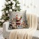 thumbnail image 4 of Christmas Pillow Cover Holiday Decoration Polyester Linen Sofa Couch Throw Pillow Case for Living Room Bedroom Seasonal Home Decor Gift, 4 of 6