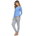 thumbnail image 2 of iClosam Womens Pajamas Set Loungewear Cotton Long Sleeve Sleepwear 2-piece Pjs, S-XXL, 2 of 7