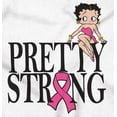 thumbnail image 2 of Breast Cancer Betty Pretty Strong Women Crewneck Sweatshirt Brisco Brands S, 2 of 5