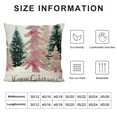 thumbnail image 5 of PHYHOO  Pink Christmas Tree Merry Christmas Throw Pillow Cover, Pink Christmas Cushion Case Decoration for Sofa Couch, 5 of 5